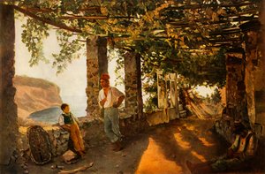 Una terrazza sul mare, 1828, 1965 da Sil