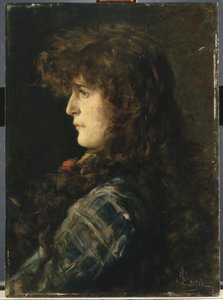 Testa di Donna o Gabbrigiana da Silvestro Lega