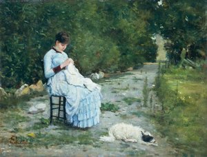 Nel giardino da Silvestro Lega