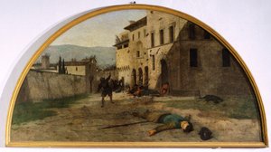 Lunetta della guerra, Oratorio del Canton, Modigliana, Emilia Romagna da Silvestro Lega