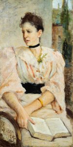 Ritratto di Paola Bandini da Silvestro Lega