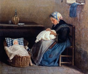 La nonna, di Silvestro Lega da Silvestro Lega