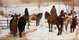 Partenza dei cavalieri