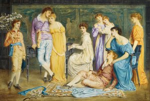 Un preludio di Bach, 1868 da Simeon Solomon