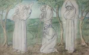Un gruppo di frati francescani da Simeon Solomon