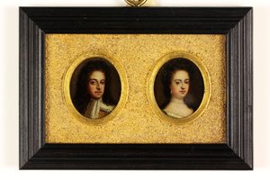 Re Guglielmo III e Regina Maria II da Simon (attr.to) Du Bois