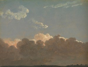 Studio di nuvole tempesta lontana, ca. 1786-1806 da Simon Alexandre Clément Denis