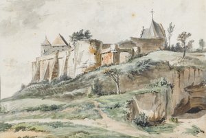 Vista del castello di Keizersberg, Lovanio, 1782