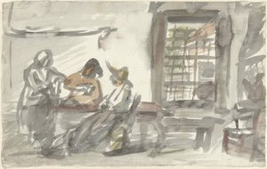 Interno di una locanda contadina da Simon Andreas Krausz