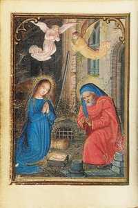 Foglio da un Libro delle Ore in miniatura, uso di Roma, Bruges, 1530-35