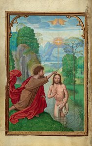 Il battesimo di Cristo da Simon Bening