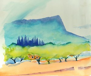 Mandorle, Pollença, 2016 (acquerello)