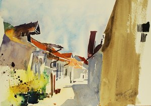 Burgenland, 2003 (acquerello) da Simon Fletcher
