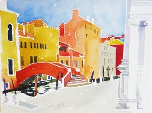Campo S Guistina, 2006 (watercolour)