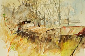 Canal du Midi, 2000 (acquerello