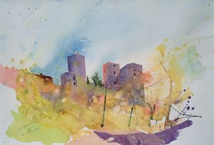 Caseneuve, Francia, 2001 (acquerello)