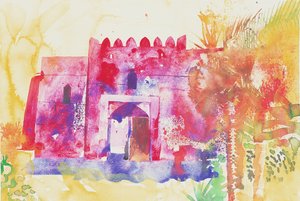 Mura di Jabreen, Oman, 2005 (acquerello)