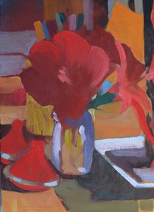 Rosso marocchino, 2014 (olio su tavola) da Simon Fletcher