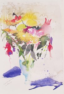 Fiori di novembre II, 2002 (acquerello)