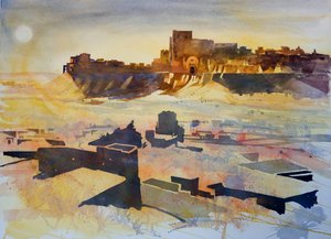 Tempesta di sabbia, 2007 (tecnica mista) da Simon Fletcher