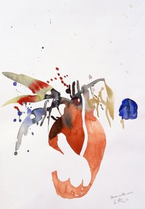 Terracotta vase, 2003(watercolour) da Simon Fletcher