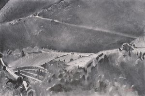 The High Road, 2001 (pastello e tecnica mista su carta)