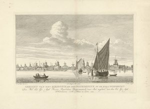 Veduta della Biesbosch e del Noordendijk vicino a Dordrecht da Simon Fokke