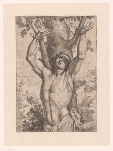 San Sebastiano legato a un albero da Simon Francois