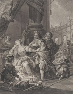 Gunhilda accusata di adulterio, 1760 da Simon Francois Ravenet