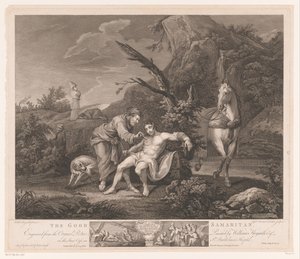 Parabola del Buon Samaritano da Simon François Ravenet (le vieux)