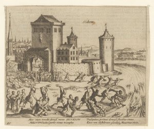 La punizione di Zichem, 1578 da Simon Frisius