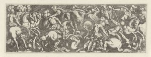 Combattimento tra cavalieri e fanti (Cavalleria) da Simon Frisius