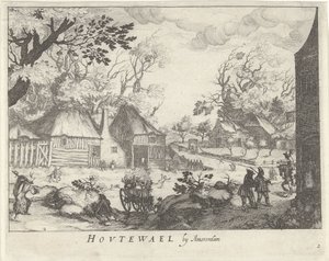 Veduta di Houtewael nei pressi di Amsterdam da Simon Frisius