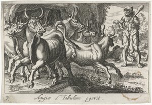 Ercole custodisce il gregge di Gerione da Simon Frisius