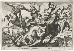 Ercole in lotta con i centauri