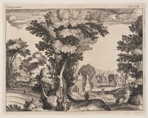 Parabola del seminatore, da Paesaggi con scene della vita di Cristo da Simon Frisius
