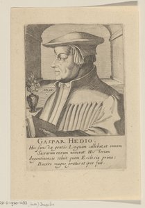 Ritratto di Caspar Hedio da Simon Frisius