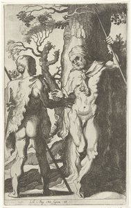 Due uomini germanici da Simon Frisius