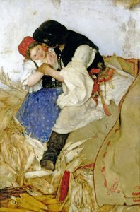 Sgranatura del mais, 1885