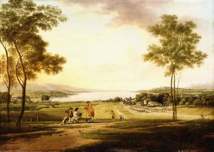 Lago di Ginevra dalle pendici di Cologny verso Eaux-Vives da Simon Malgo