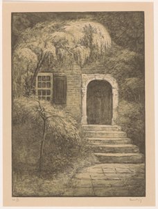 Porta con scala di pietra