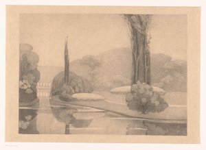 Veduta di un parco da Simon Moulijn