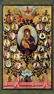 Apoteosi della Vergine di Vladimir da Simon Ushakov