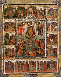 La Theotokos Fonte di Vita da Simon Ushakov
