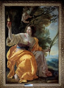 Figura allegorica della Carità (precedentemente la Fede) da Simon Vouet