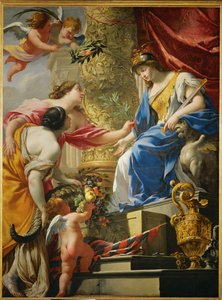 La prudenza porta pace e abbondanza... da Simon Vouet