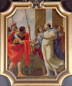 Polidamna che dà a Menelao ed Elena le medicine Enula Campana e Moly da Simon Vouet