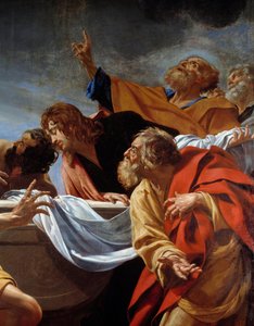 Gli Apostoli alla Tomba della Vergine (dettaglio) da Simon Vouet