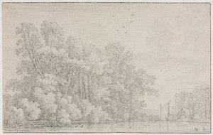 Paesaggio Fluviale da Simon de Vlieger