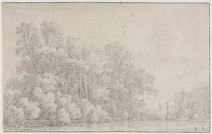 Paesaggio Fluviale, c. 1650 da Simon de Vlieger